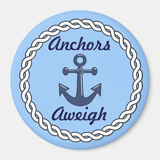 Anchors Aweigh Blue Magnet (Vorne)