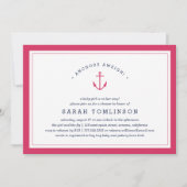 Anchors Aweigh | Einladung zur Kinderdusche (Vorderseite)
