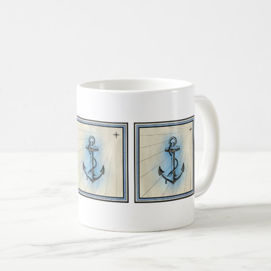 Anchors Aweigh Kaffeetasse (VorderseiteRechts)