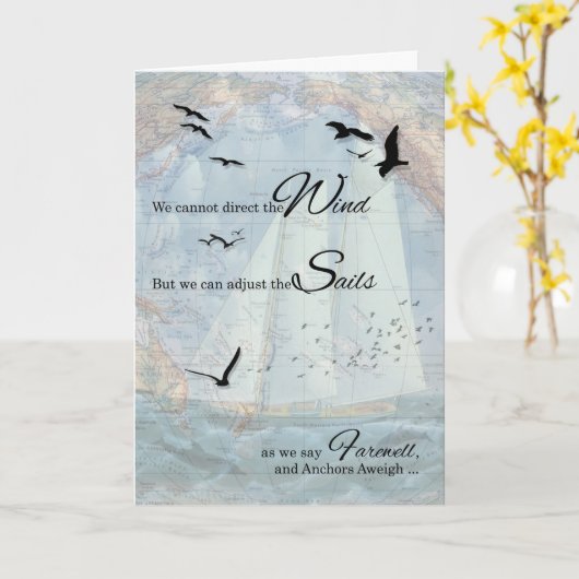 Anchors Aweigh Karte (Gelbe Blume)