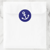Anchors Aweigh Runder Aufkleber (Tasche)