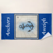 Anchors Aweigh Strandtuch (Vorderseite)