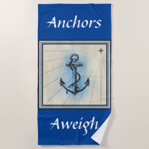 Anchors Aweigh Strandtuch