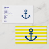 Anchors Aweigh Visitenkarte (Vorne/Hinten)