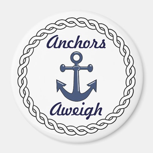 Anchors Aweigh White Magnet (Vorne)