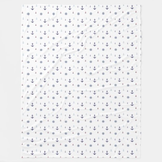 Anchors & Helms Nautical Kids ID1256 Fleecedecke (Vorderseite)