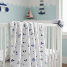 Anchors & Helms Nautical Kids ID1256 Fleecedecke