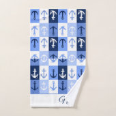 Anchors personalized bath towel set (Handtuch)