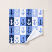 Anchors personalized bath towel set (Waschlappen)