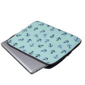Anchors Summer Laptopschutzhülle (Vorne Knopf)