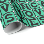 Anchovis, Pizza Topping Geschenkpapier (Rolleneckpunkt)