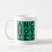 Anchovis, Pizza Topping Kaffeetasse (Links)