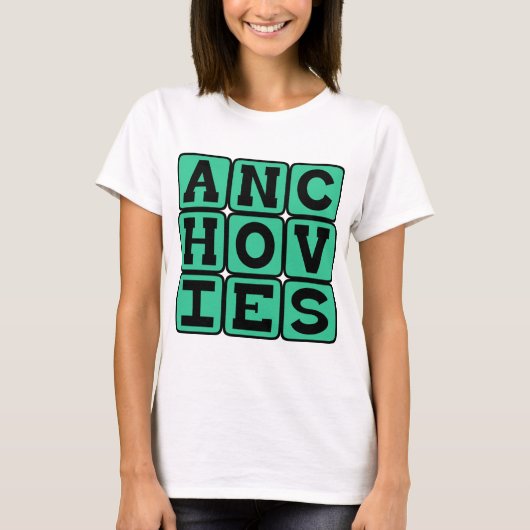 Anchovis, Pizza Topping T-Shirt (Vorderseite)