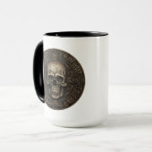 Ancient 3D Skull Coin Tasse (Vorderseite Links)
