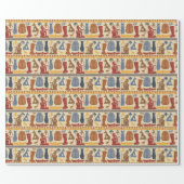 Ancient Ägypten ägyptische Grafik als angenommen Geschenkpapier (Flach)