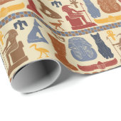 Ancient Ägypten ägyptische Grafik als angenommen Geschenkpapier (Rolleneckpunkt)