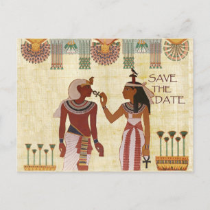 Ancient Ägypten Save the Date Postcard afrikanisch Ankündigungspostkarte
