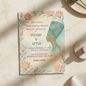 Ancient ägyptische Majestic Nefertiti Einladung