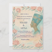 Ancient ägyptische Majestic Nefertiti Einladung (Vorderseite)