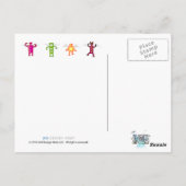 Ancient Alien Astronaut Angel Postkarte (Rückseite)