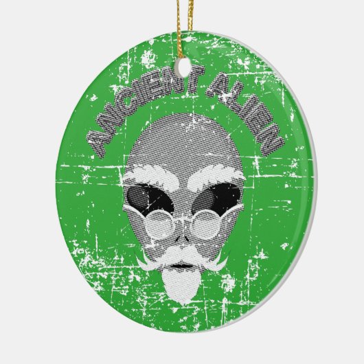 Ancient Alien Head Keramikornament (Links)