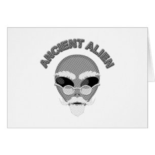 Ancient Alien Head Newsprint