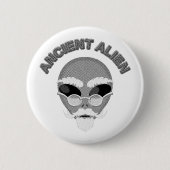 Ancient Alien Head Newsprint Button (Vorderseite)