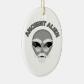 Ancient Alien Head Newsprint Keramik Ornament (Rechts)