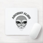 Ancient Alien Head Newsprint Mousepad (Mit Mouse)