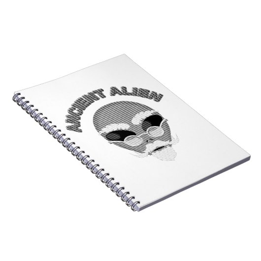 Ancient Alien Head Newsprint Notizblock (Rechte Seite)