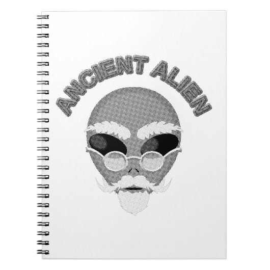 Ancient Alien Head Newsprint Notizblock (Vorderseite)