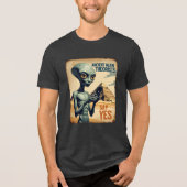 Ancient Alien Pyramid History Tri-Blend Shirt (Vorderseite)