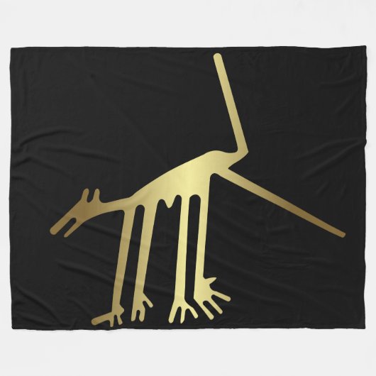 Ancient Animals - Gold Geoglyph Animal Fleecedecke (Vorderseite (Horizontal))