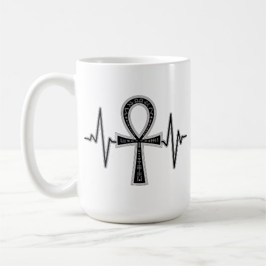 Ancient Ankh Mystique Tasse White (Links)