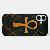 Ancient Ankh Sacred Mystique Gold Radiation Case-Mate iPhone Hülle (Rückseite (Horizontal))