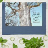 Ancient Ash Zechariah 4:6 Geschirrtuch (Gefaltet)