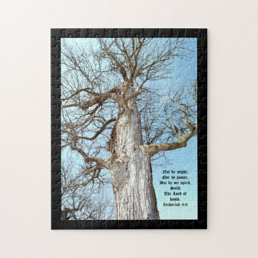 Ancient Ash Zechariah 4:6 Puzzle (Vertikal)