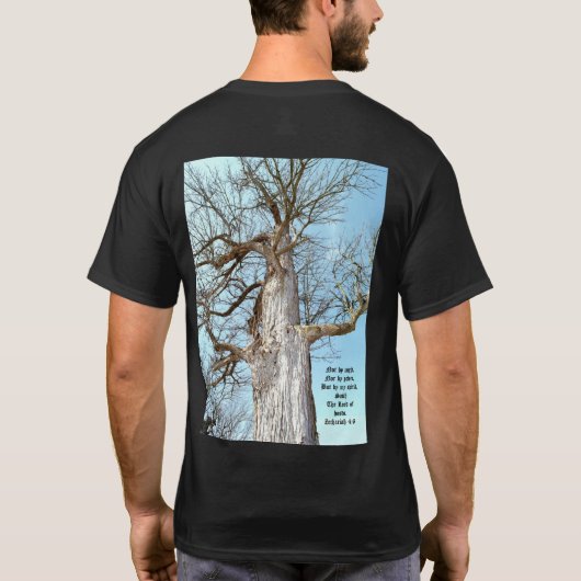 Ancient Ash Zechariah 4:6 T-Shirt (Rückseite)