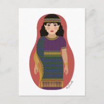Ancient Assyrian Matryoshka Postcard