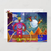 Ancient Astro Alien Angels auf dem Vormarsch Postkarte (Vorne/Hinten)