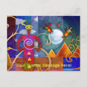 Ancient Astro Alien Angels auf dem Vormarsch Postkarte (Vorderseite)