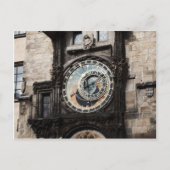 Ancient Astrologie Uhr Uhr Uhr in Prag Tschechisch Postkarte (Vorderseite)