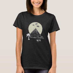 Ancient Astronaut Ägyptische Pyramide UFO Verschwö T-Shirt