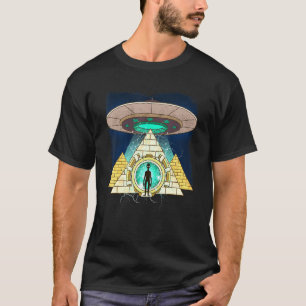 Ancient Astronaut Ägyptische Pyramiden-Alien Consp T-Shirt