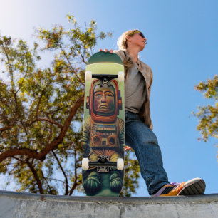 Ancient Astronaut Explorer schwebt im Weltraum Skateboard