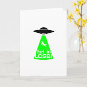 Ancient Astronaut Theorist Alien Funny Birthday Karte (Gelbe Blume)