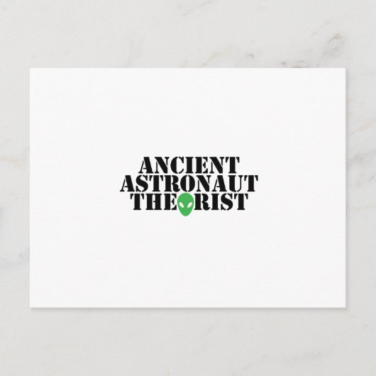 Ancient Astronaut Theorist Alien Funny Birthday Postkarte (Vorderseite)