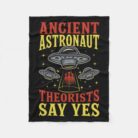 Ancient Astronaut Theorists sagen Yes Spaceship Al Fleecedecke (Vorderseite)