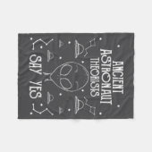 Ancient Astronaut Theorists Say Yes Alien Ufo _1 Fleecedecke (Vorderseite (Horizontal))