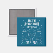 Ancient Astronaut Theorists Say Yes Alien Ufo _1  Magnet (Vorderseite/Rückseite)
